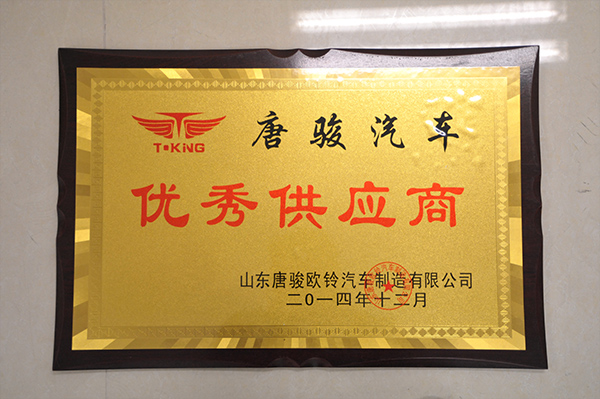唐骏汽车优良供给商奖